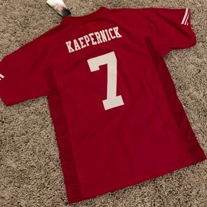 NWT COLIN KAEPERNICK 49ERS YOUTH NFL JERSEY